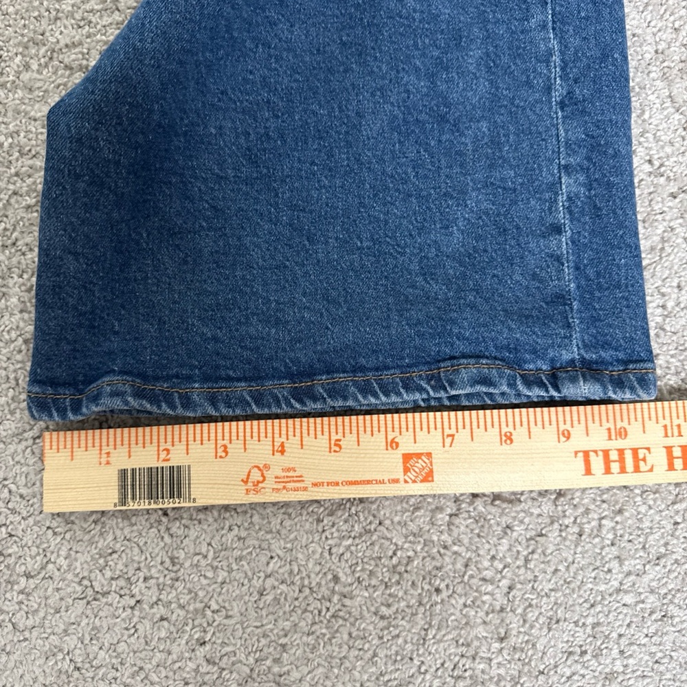 NWT DO Dee Ocleppo Jeans Mid Rise Wide Leg Mid Wash Size 16 Cool Girl Old Money - Picture 11 of 13